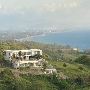 hill side beach view